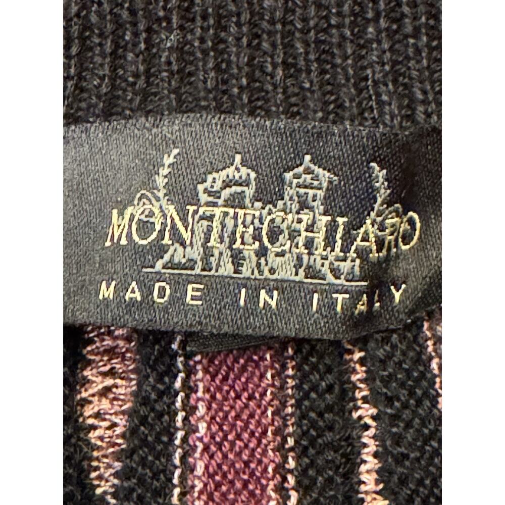 XL Montechiaro Sweater 100% Mercerized Cotton 3d Weave Cosby COOGIE Style Italy - Picture 2 of 11